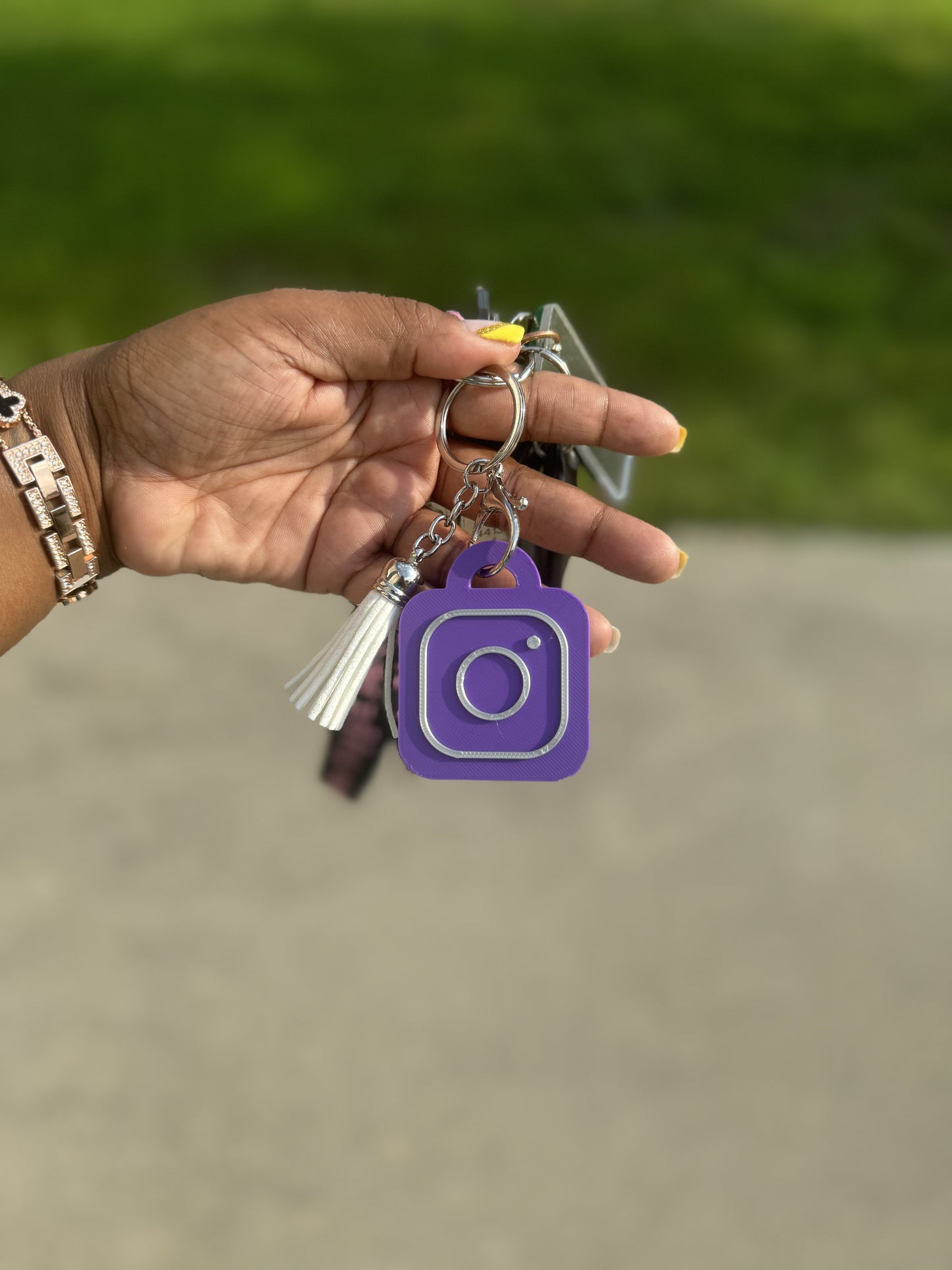 IG QR Code Keychain