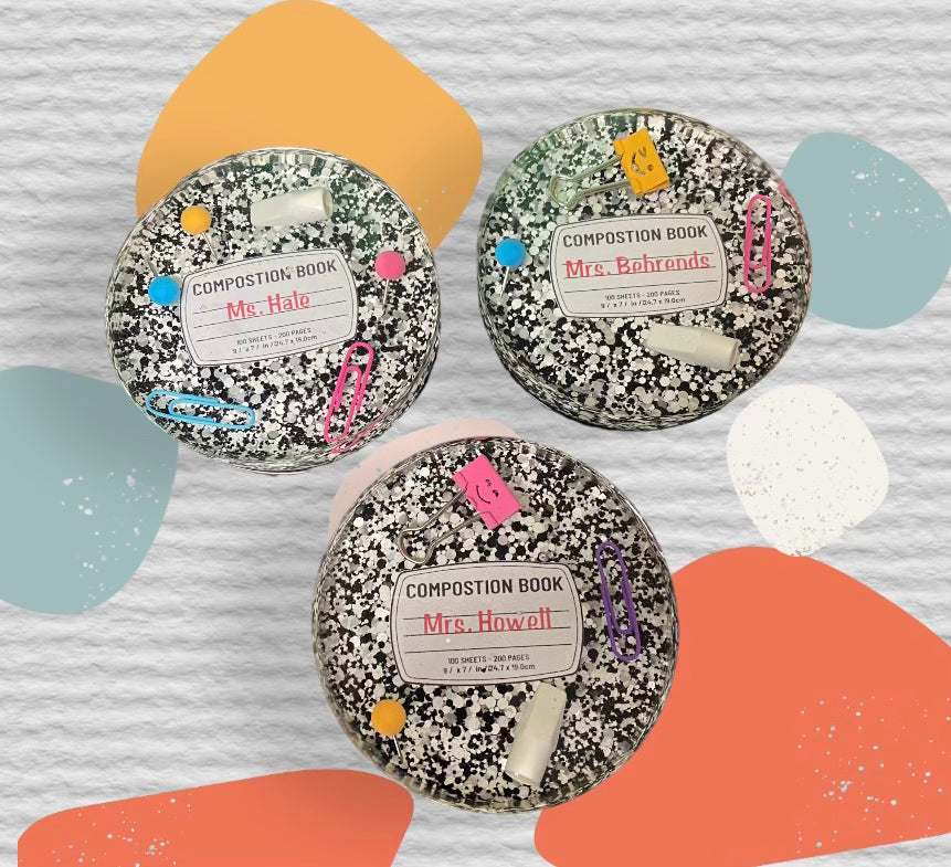 Custom Composition Notebook Coaster