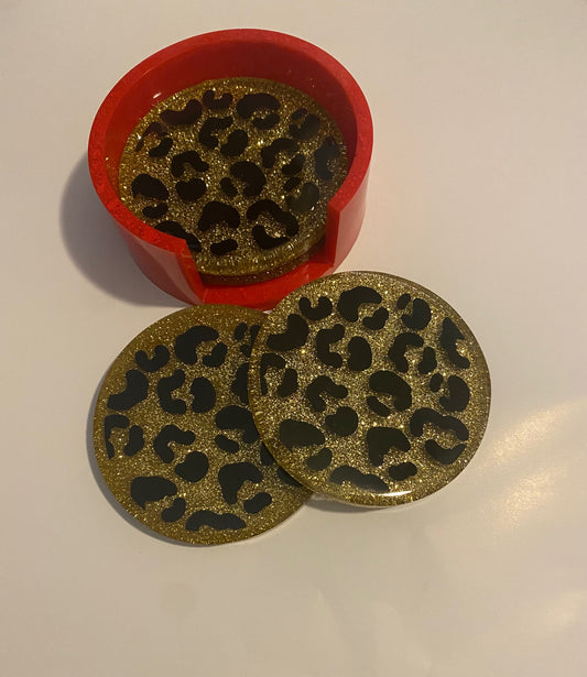 Cheetah Coaster Set