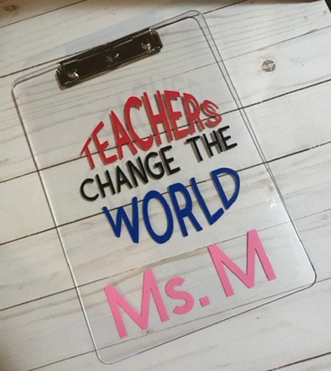 Custom Teacher Appreciation Clipboards