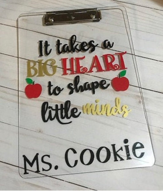 Custom Teacher Appreciation Clipboards