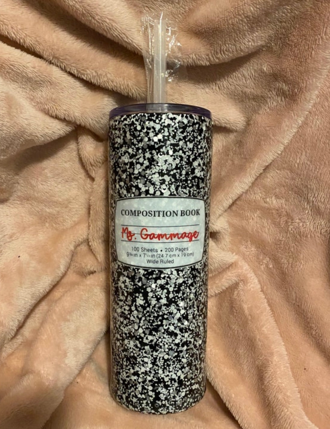 Custom Composition Notebook Tumbler